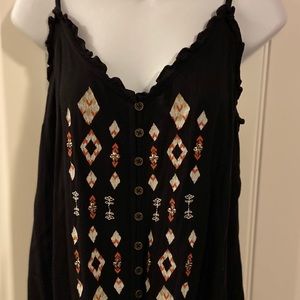 Beautiful detail spaghetti strap blouse